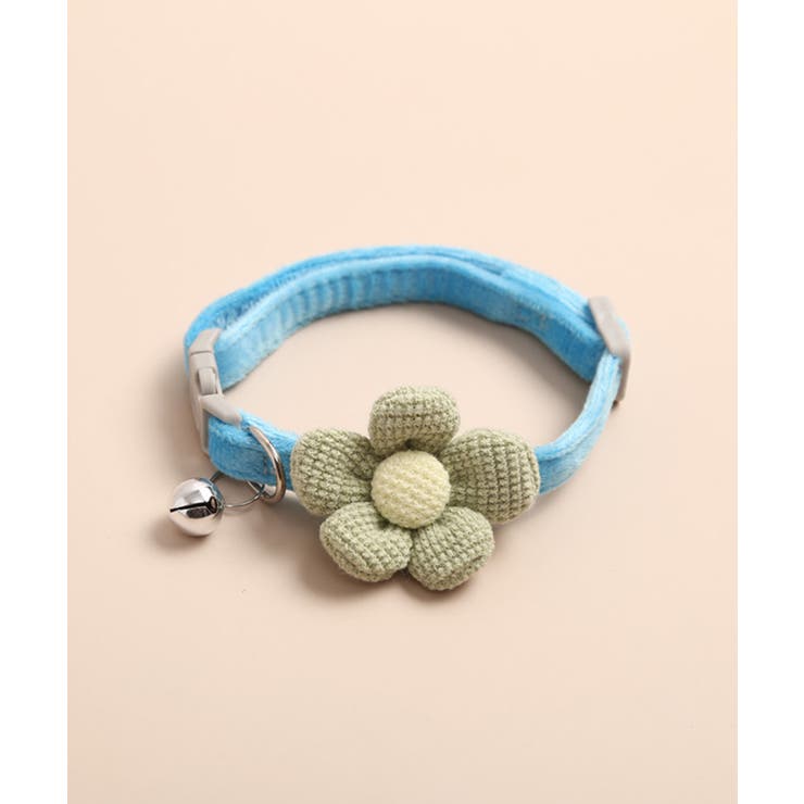 ブルー | ペット用フラワー首輪ネックレスアクセサリー | aimoha 