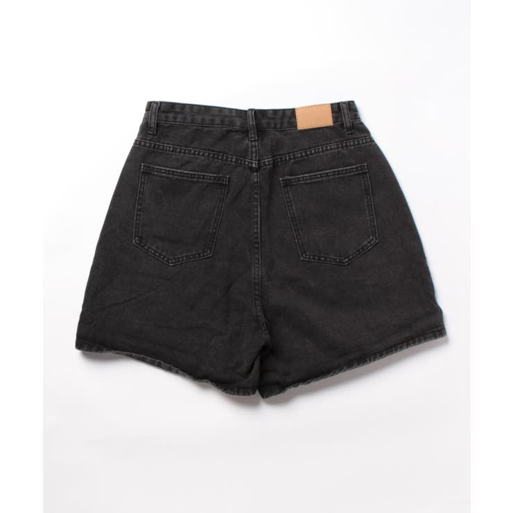ハイウエストAラインデニムショーツ ショートパンツ 韓国ファッション | aimoha  | 詳細画像18 