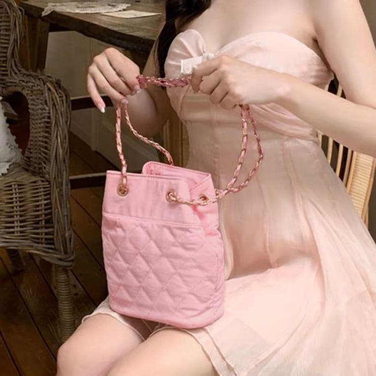 2WAYキルティング巾着バッグ Jasmine Grandiflorum | aimoha  | 詳細画像1 