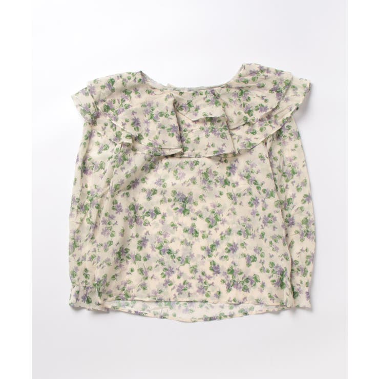 花柄 フリル衿ブラウス 韓国ファッション | aimoha  | 詳細画像15 