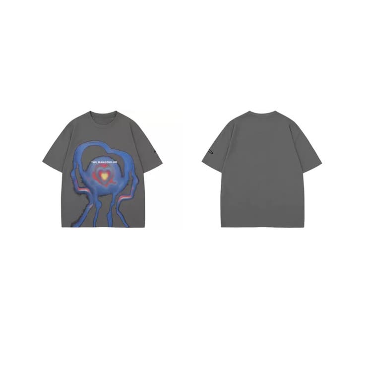個性派抽象画プリント半袖ビッグTシャツ 半袖ビッグTシャツ メンズ | HOOK | 詳細画像3 