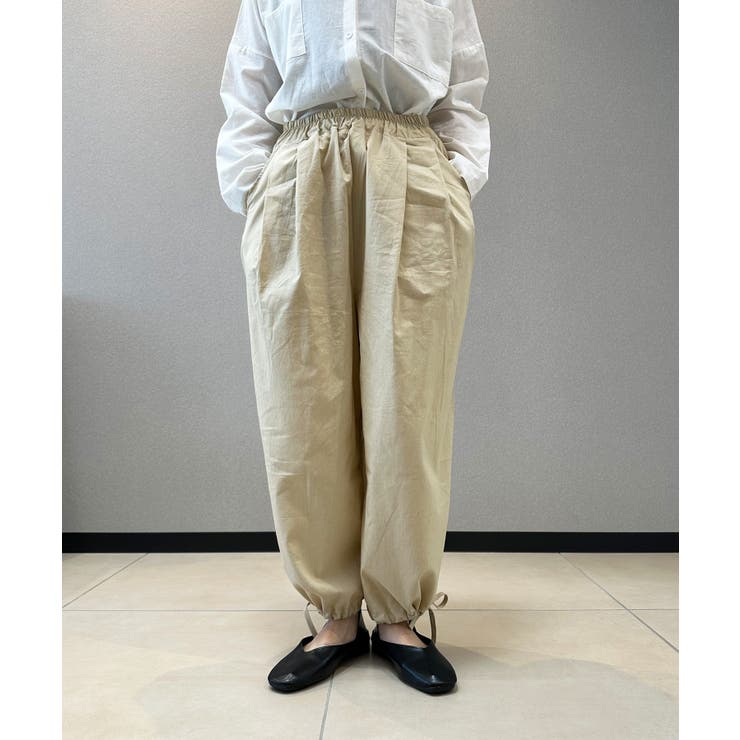 ゆったりタック入りワイドパンツ リラックスパンツ ワイドパンツ | aimoha  | 詳細画像8 