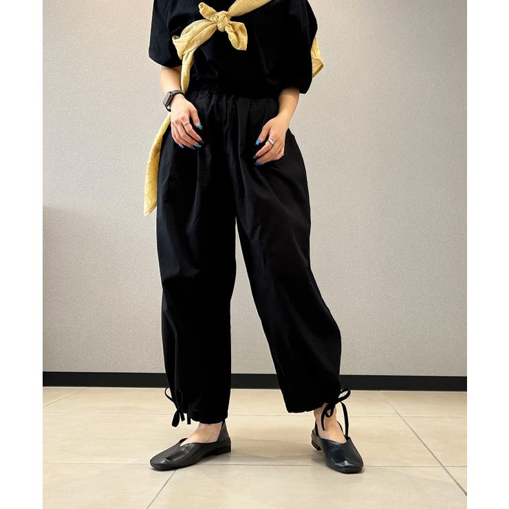 ゆったりタック入りワイドパンツ リラックスパンツ ワイドパンツ | aimoha  | 詳細画像1 