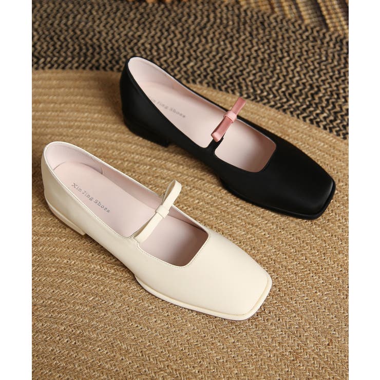 メリージェーンスクエアトゥパンプス 韓国ファッション | aimoha  | 詳細画像2 