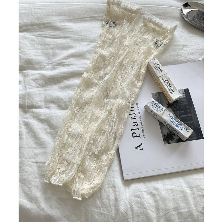 オフホワイト | 紫外線対策 アームカバー 韓国ファッション アームウォーマー | aimoha 