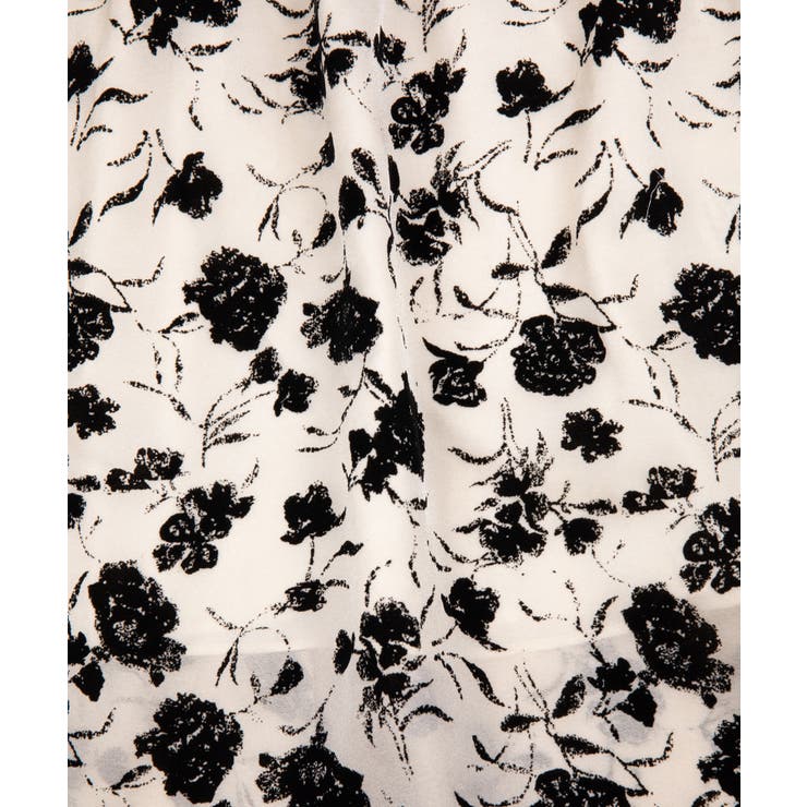 スクエアネック花柄ワンピース ドレス 韓国ファッション | aimoha  | 詳細画像22 