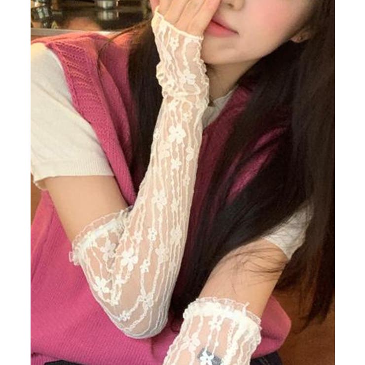 紫外線対策 アームカバー 韓国ファッション アームウォーマー | aimoha  | 詳細画像9 