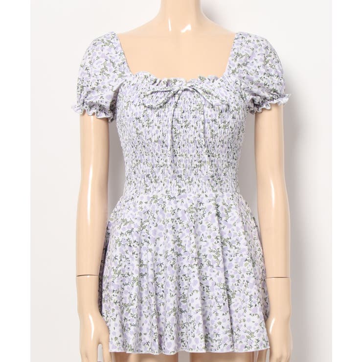 小花柄2way オフショルワンピーススイムウェア 水着 | aimoha  | 詳細画像7 