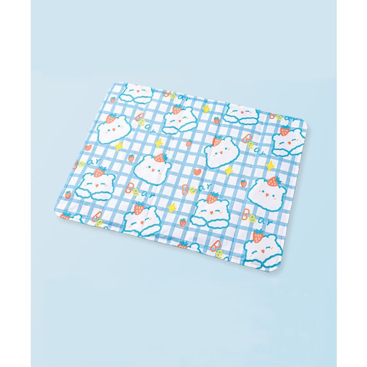 ブルー | 可愛い柄 接触冷感ペットマット【SS】 | aimoha 