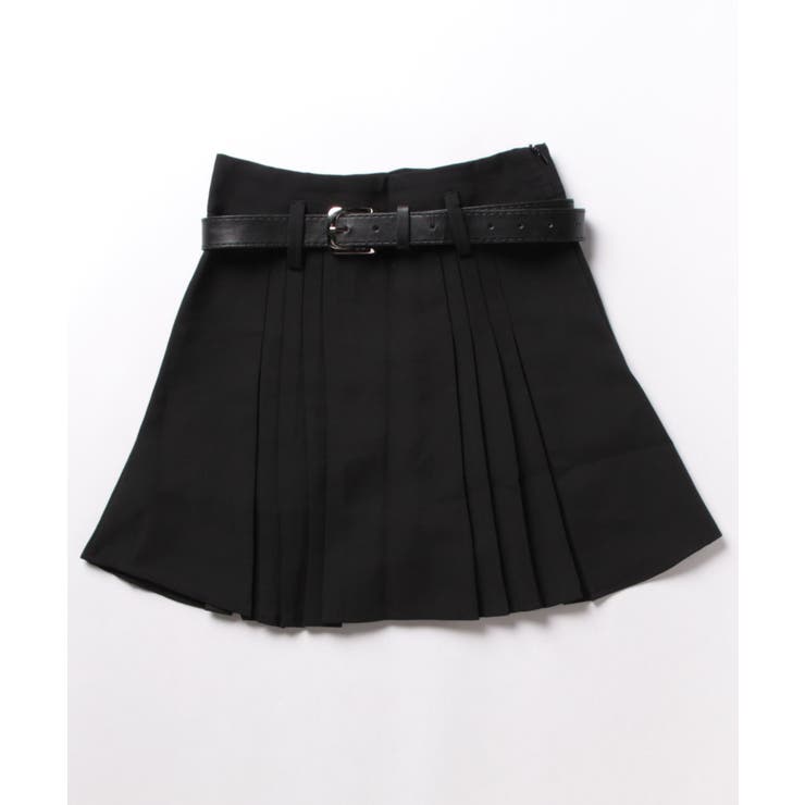 ミニ丈デザインプリーツスカート 韓国ファッション ミニスカート