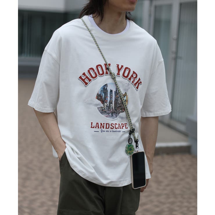 HOOK original  古着風都市グランジプリント半袖Tシャツ[品番：XT000009336]｜HOOK（フック）のメンズファッション通販｜SHOPLIST（ショップリスト）