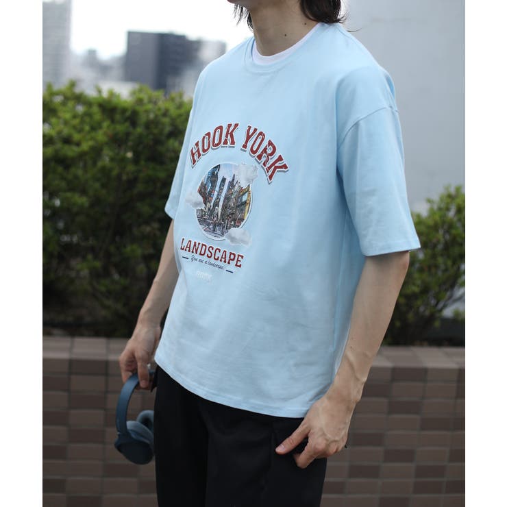 HOOK  original 古着風都市グランジプリント半袖Tシャツ | HOOK | 詳細画像10 