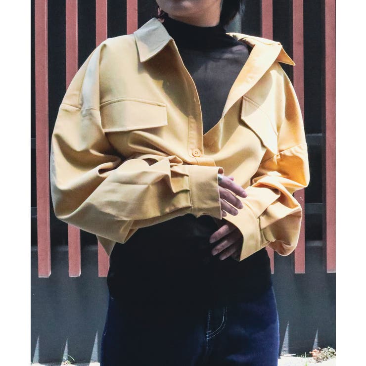 シンプルボリュームスリーブショートシャツ 韓国ファッション シャツ[品番：XT000009296]｜aimoha  （アイモハ）のレディースファッション通販｜SHOPLIST（ショップリスト）