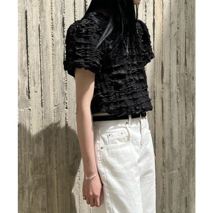 ポコポコ半袖トップス カットソー 韓国ファッション | aimoha  | 詳細画像5 