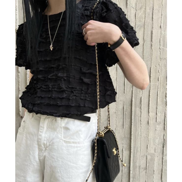 ポコポコ半袖トップス カットソー 韓国ファッション | aimoha  | 詳細画像7 