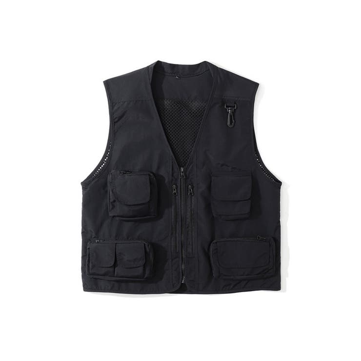 aimoha｜HOOK/(U)ビッグポケットワークベスト | Rakuten Fashion