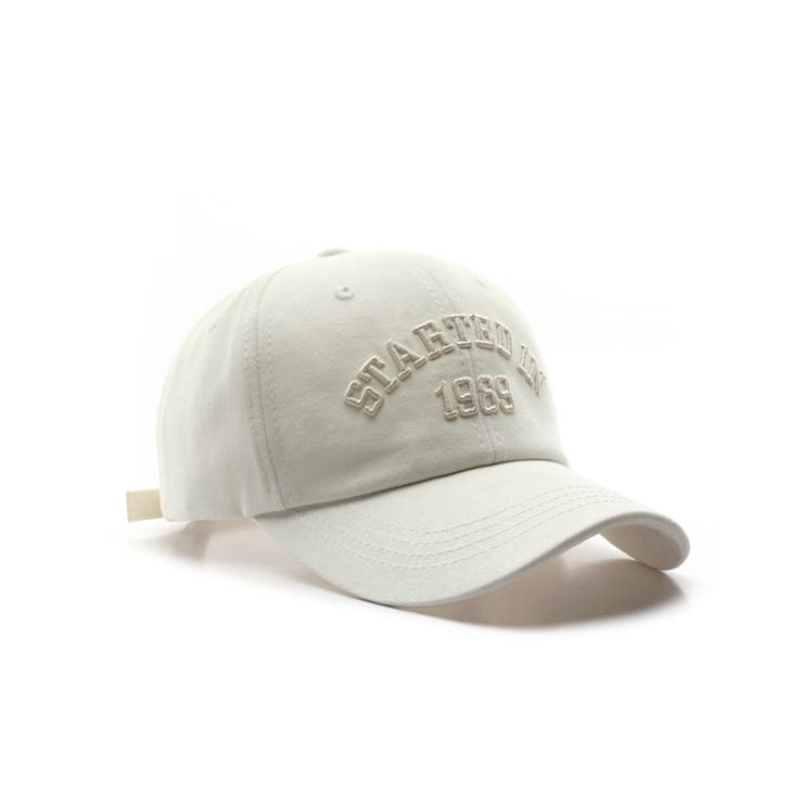 ホワイト | コットン キャップ 帽子 ロゴキャップ | aimoha 