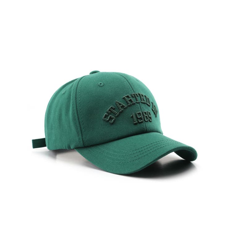 グリーン | コットン キャップ 帽子 ロゴキャップ | aimoha 