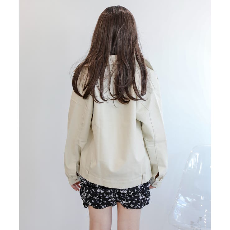 オーバーサイズ PUライダースジャケット 韓国ファッション | aimoha  | 詳細画像15 