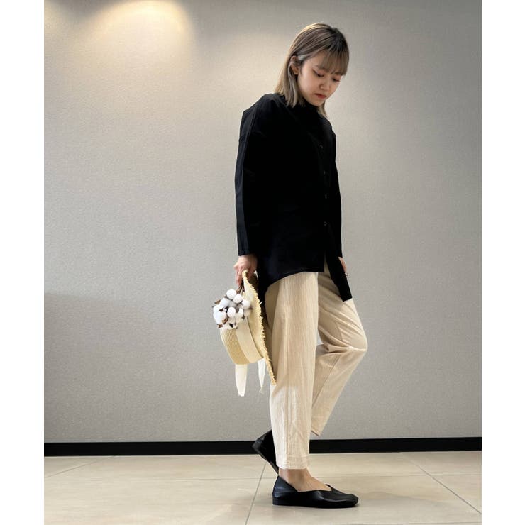 コットンリネン風チュニックシャツ シャツ レディース | aimoha  | 詳細画像9 