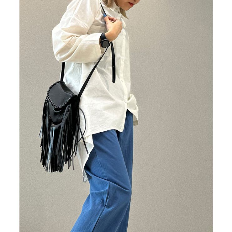 コットンリネン風チュニックシャツ シャツ レディース | aimoha  | 詳細画像11 