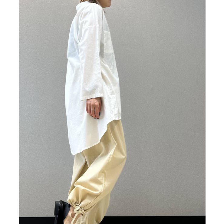 コットンリネン風チュニックシャツ シャツ レディース | aimoha  | 詳細画像21 