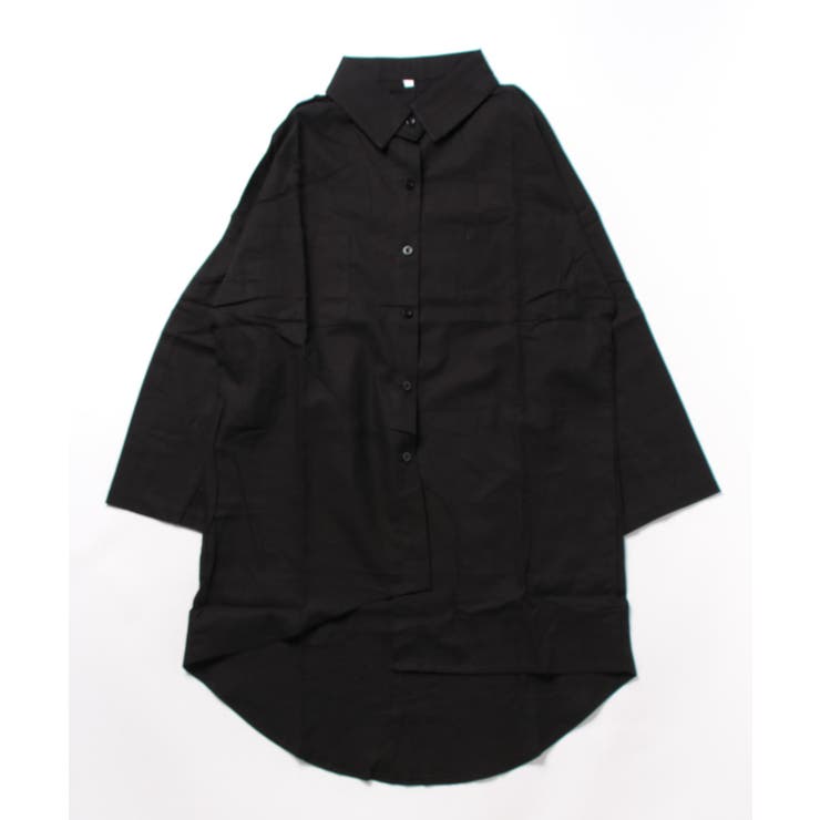 コットンリネン風チュニックシャツ シャツ レディース | aimoha  | 詳細画像24 