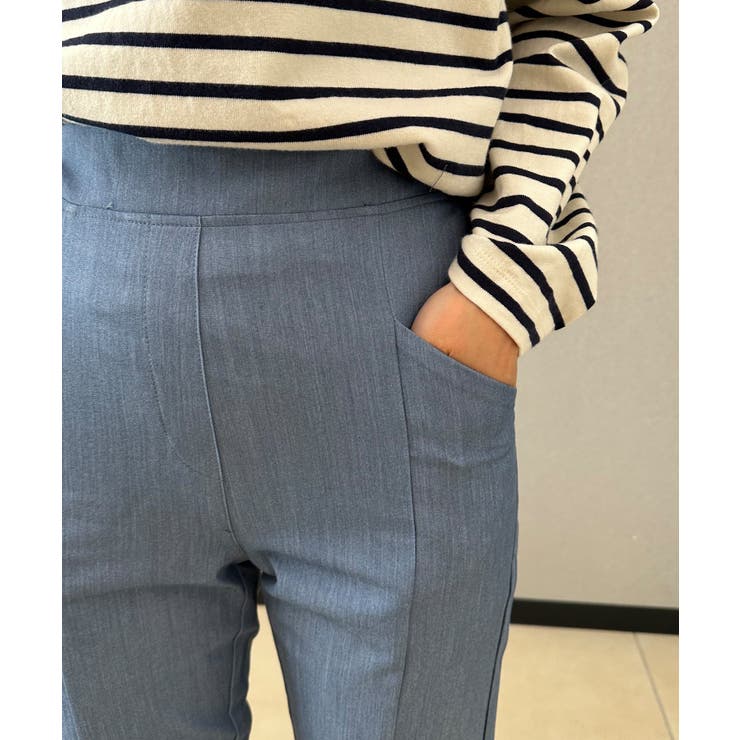 センター切り替えスラックスパンツ スラックス レディース | aimoha  | 詳細画像13 