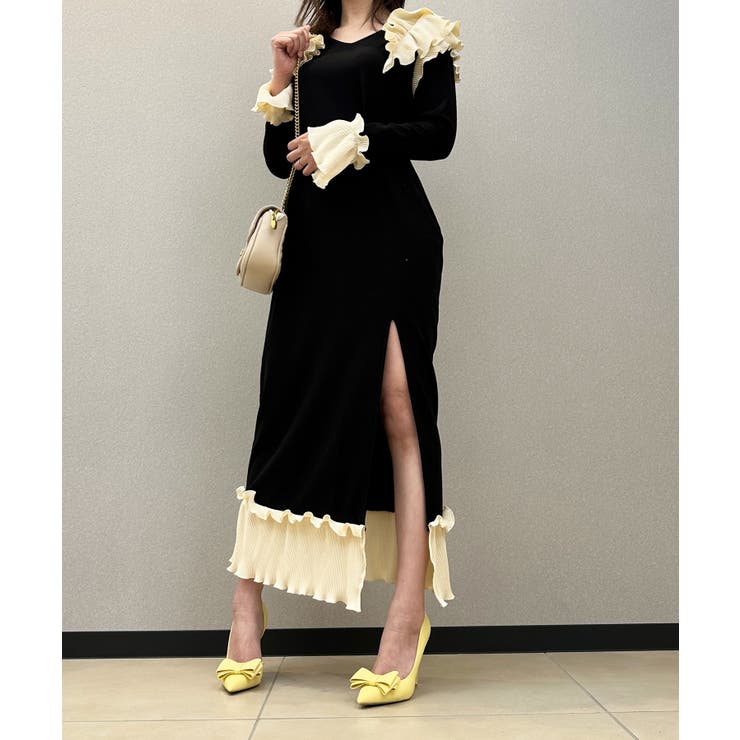 フリルロングマーメイドワンピース Jasmine Grandiflorum  | aimoha  | 詳細画像14 