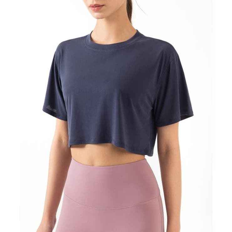 ネイビー | ヨガウェア トップス レアノ【SS】 | aimoha 