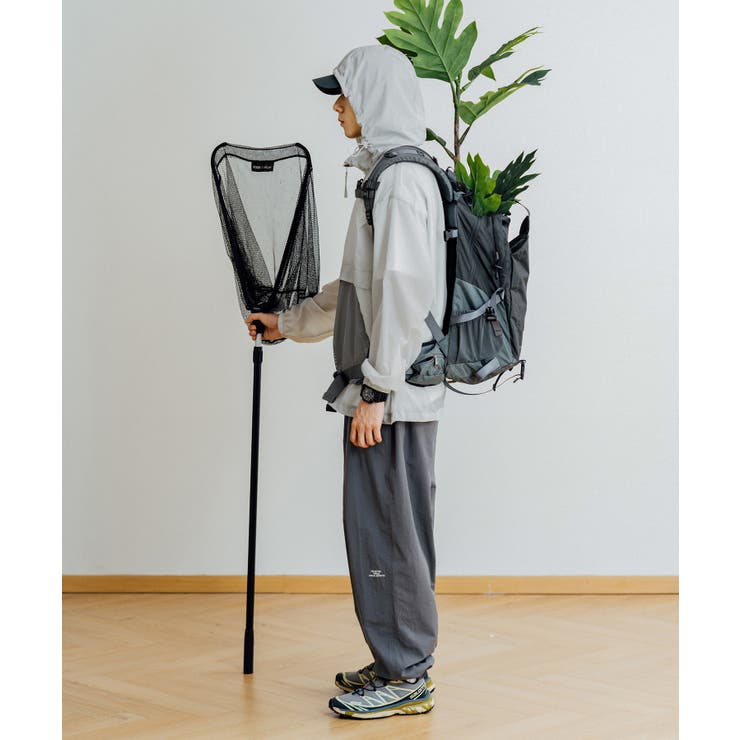 アウトドアにもおすすめ 軽量UVカットメッシュポケットハーフジップ