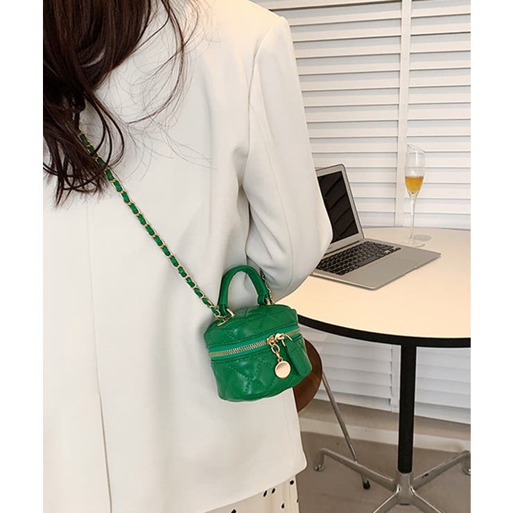 レザーキルティングミニショルダーバッグ | aimoha  | 詳細画像8 