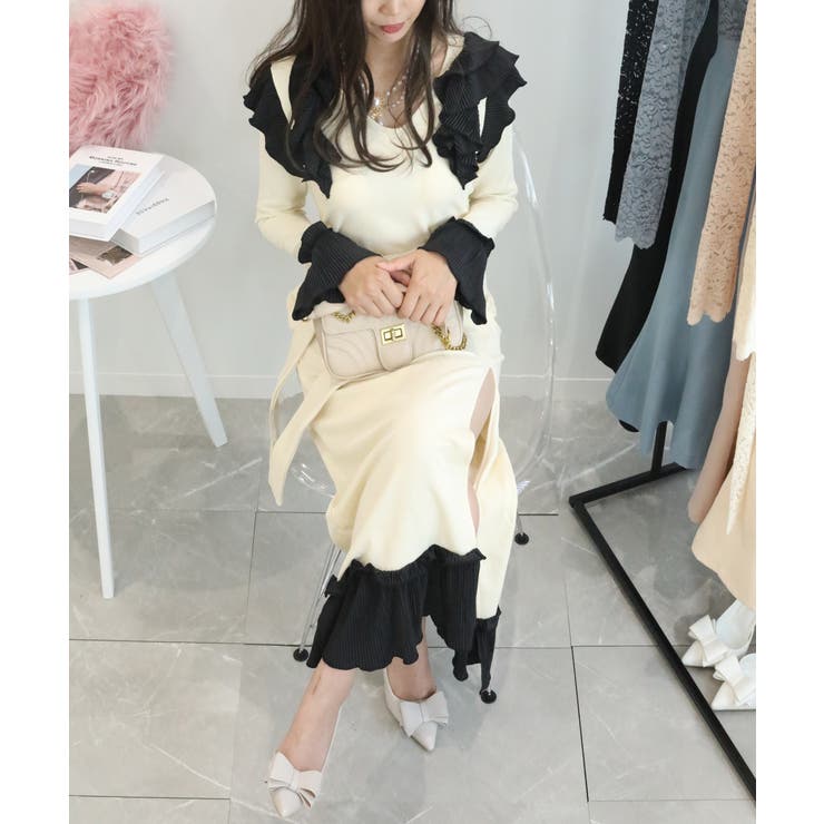 フリルロングマーメイドワンピース Jasmine Grandiflorum  | aimoha  | 詳細画像20 