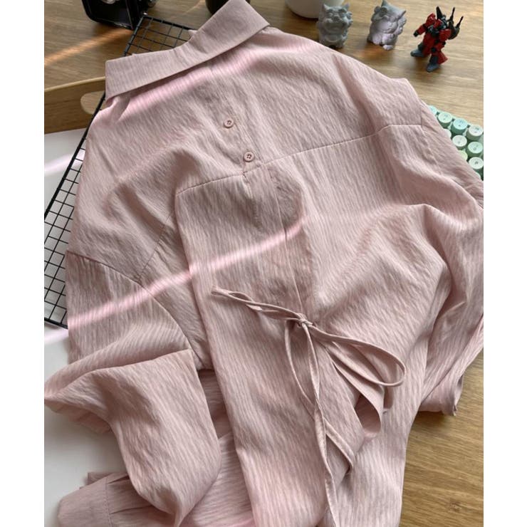 シアー バックスリットシャツ 韓国ファッション | aimoha  | 詳細画像15 