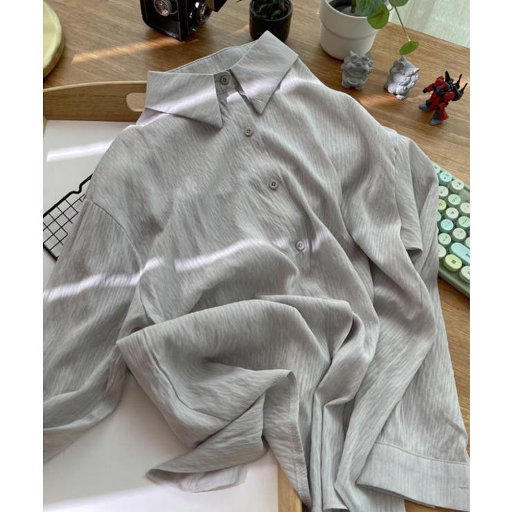 シアー バックスリットシャツ 韓国ファッション | aimoha  | 詳細画像17 