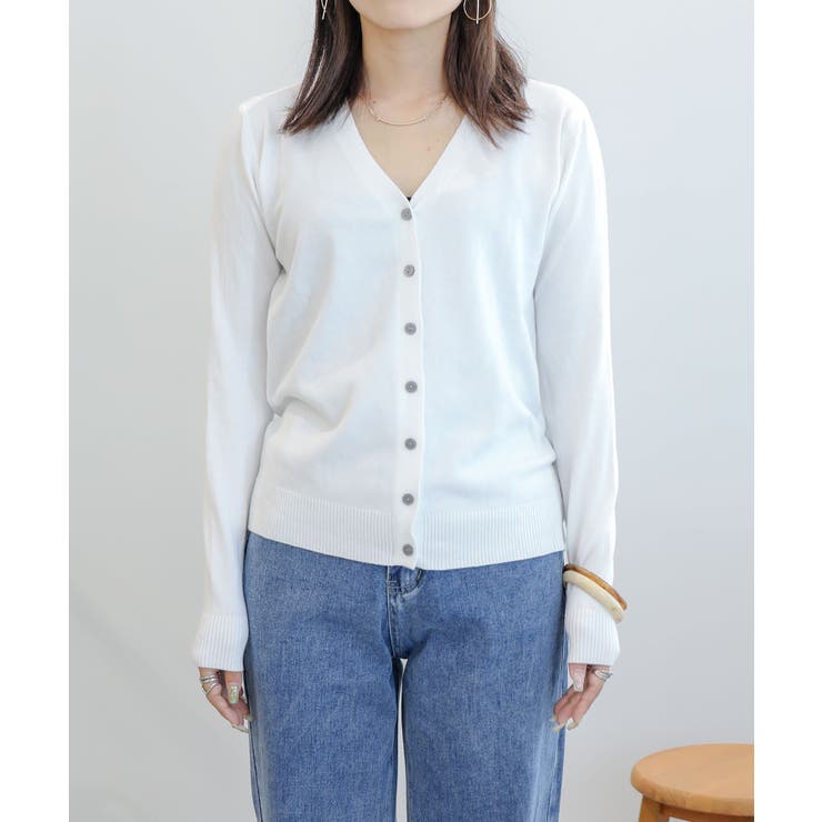 ベーシックカーディガン 長袖 ロングカーディガン 韓国ファッション | aimoha  | 詳細画像13 