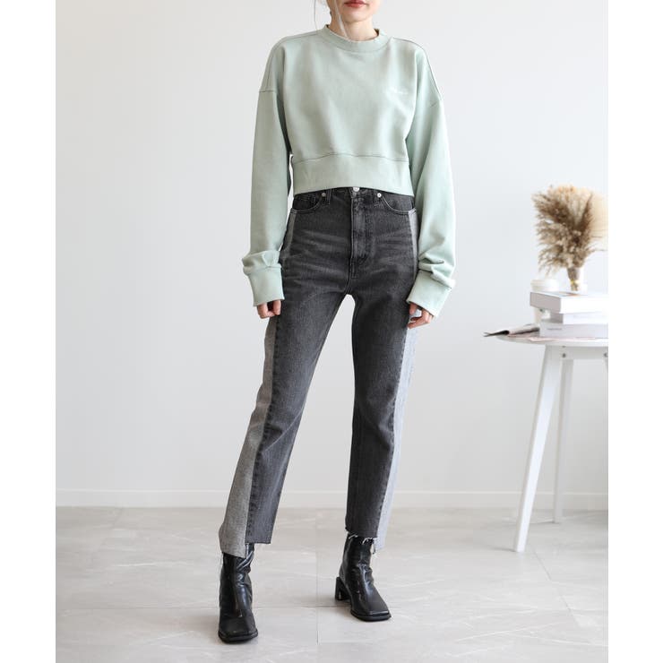 バックリボンデザインオーバーショートスウェット | aimoha  | 詳細画像12 