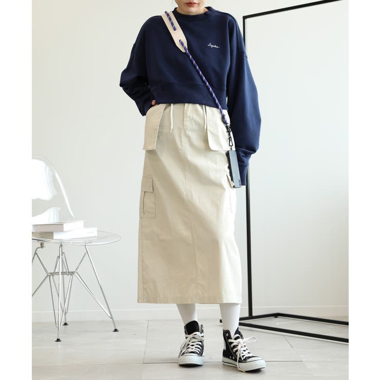 バックリボンデザインオーバーショートスウェット | aimoha  | 詳細画像14 