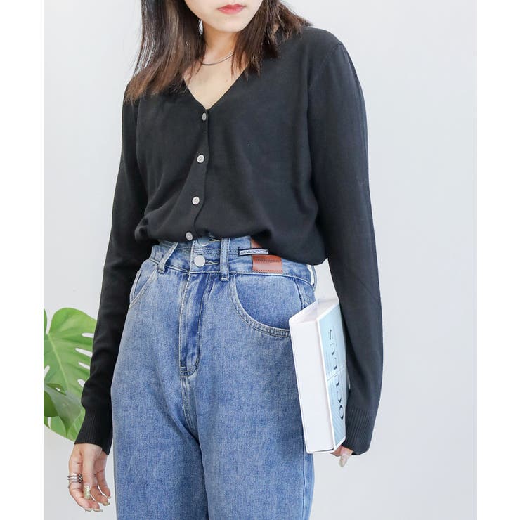 ベーシックカーディガン 長袖 ロングカーディガン 韓国ファッション | aimoha  | 詳細画像2 