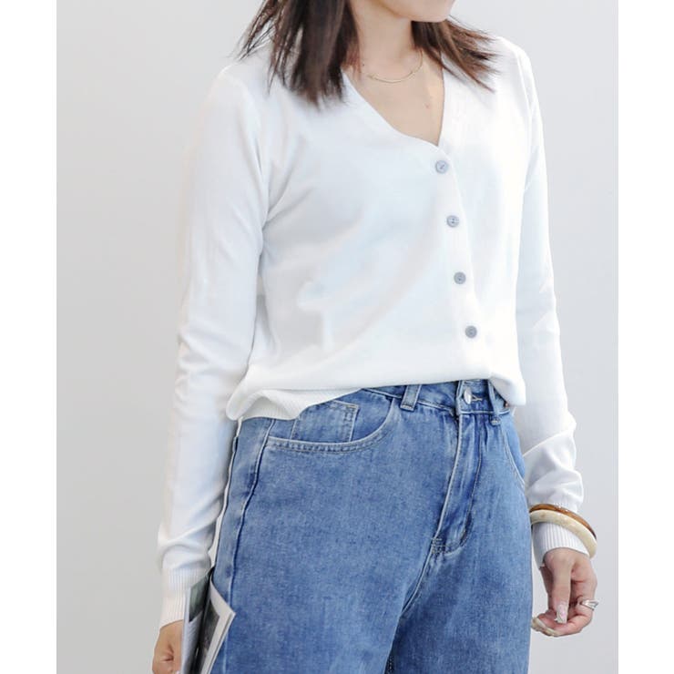 ベーシックカーディガン 長袖 ロングカーディガン 韓国ファッション | aimoha  | 詳細画像10 