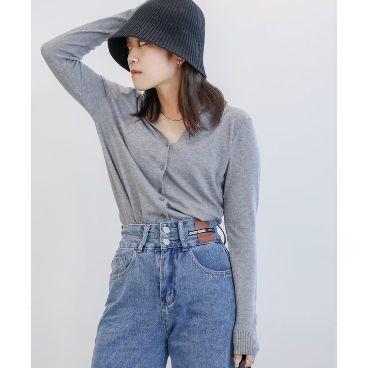 ベーシックカーディガン 長袖 ロングカーディガン 韓国ファッション | aimoha  | 詳細画像6 