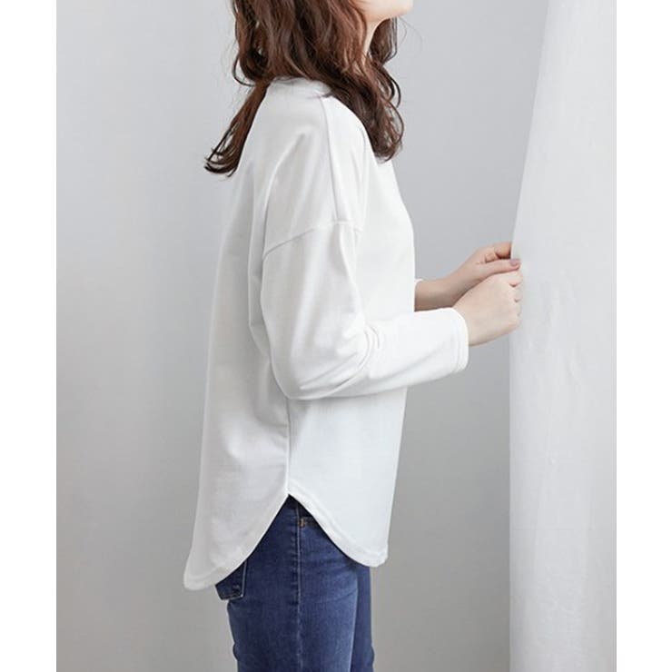 aimoha -select-/ゆったりシルエット シンプルロングTシャツ | aimoha  | 詳細画像3 