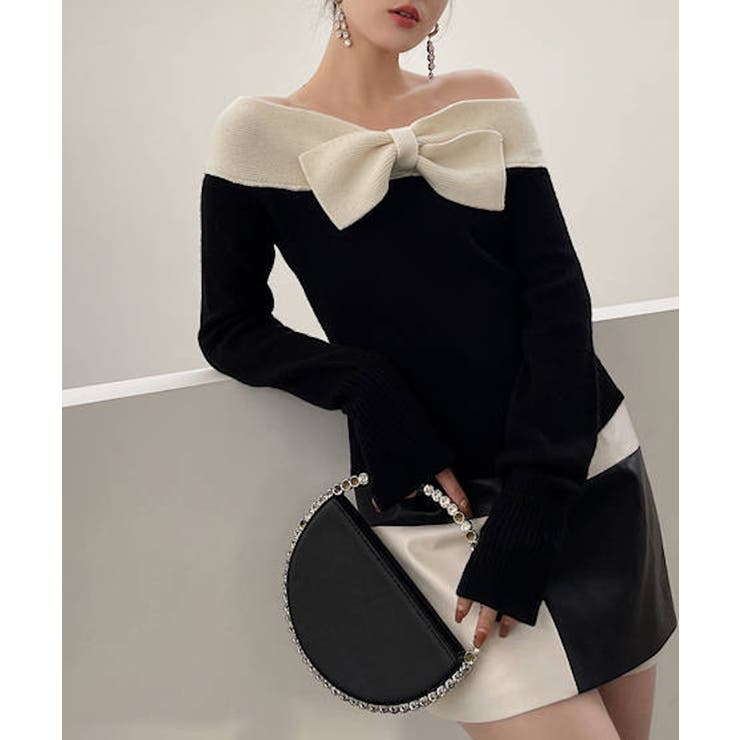 リボンニットプルオーバー Jasmine Grandiflorum【AW】 | aimoha  | 詳細画像5 