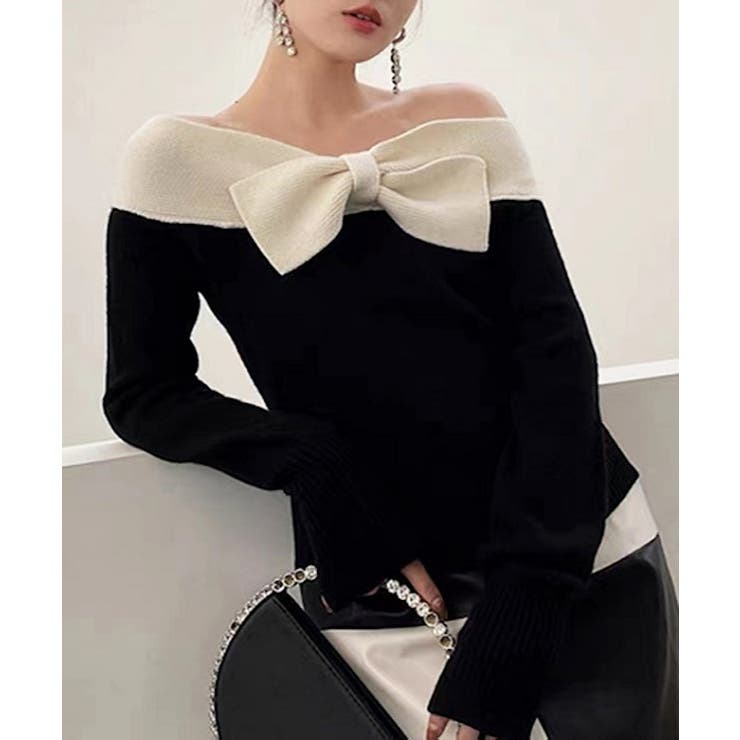 リボンニットプルオーバー Jasmine Grandiflorum【AW】 | aimoha  | 詳細画像6 