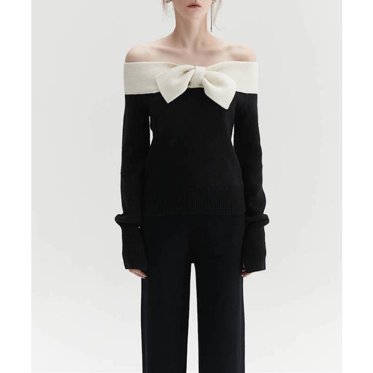 リボンニットプルオーバー Jasmine Grandiflorum【AW】 | aimoha  | 詳細画像16 