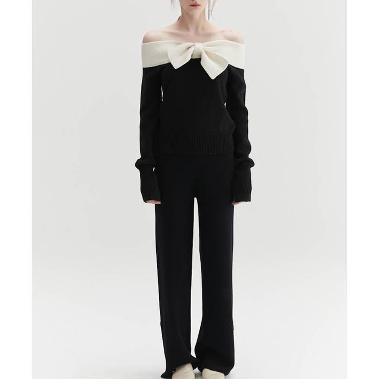 リボンニットプルオーバー Jasmine Grandiflorum【AW】 | aimoha  | 詳細画像8 