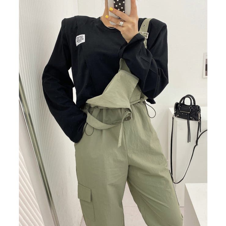 ジッパーカジュアルサロペット | aimoha  | 詳細画像3 