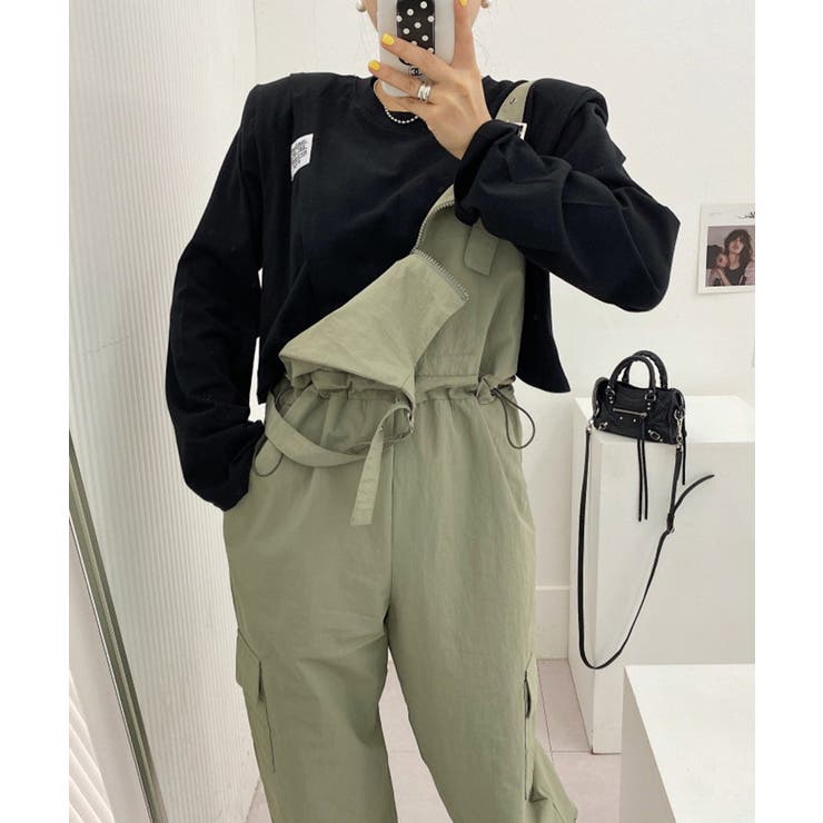 ジッパーカジュアルサロペット | aimoha  | 詳細画像5 