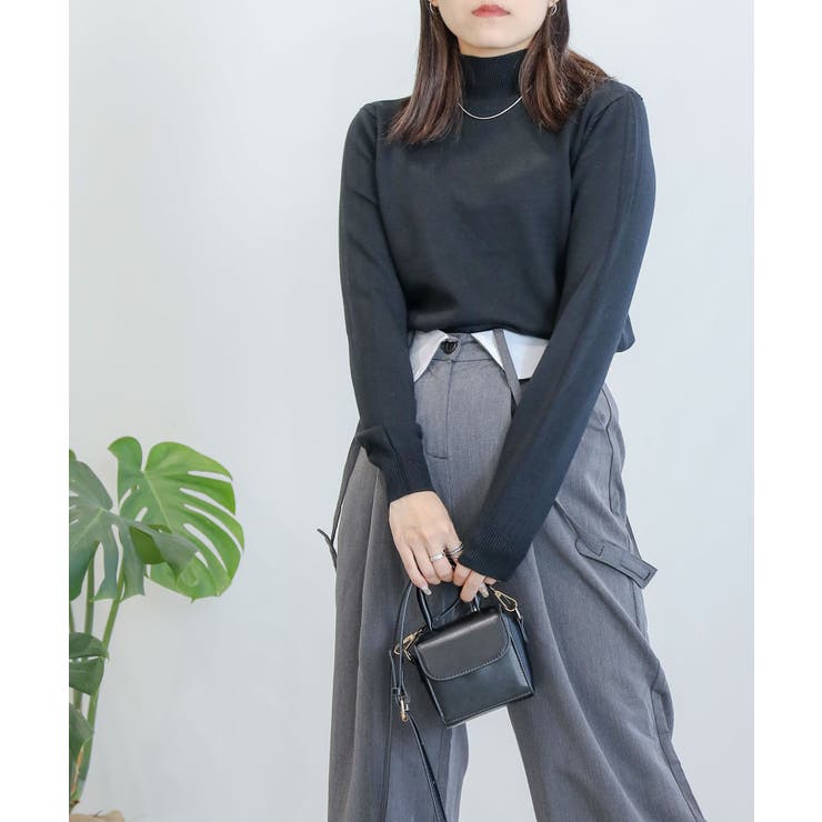 aimoha -select-/セミハイネックニットトップス【AW】 | aimoha  | 詳細画像3 