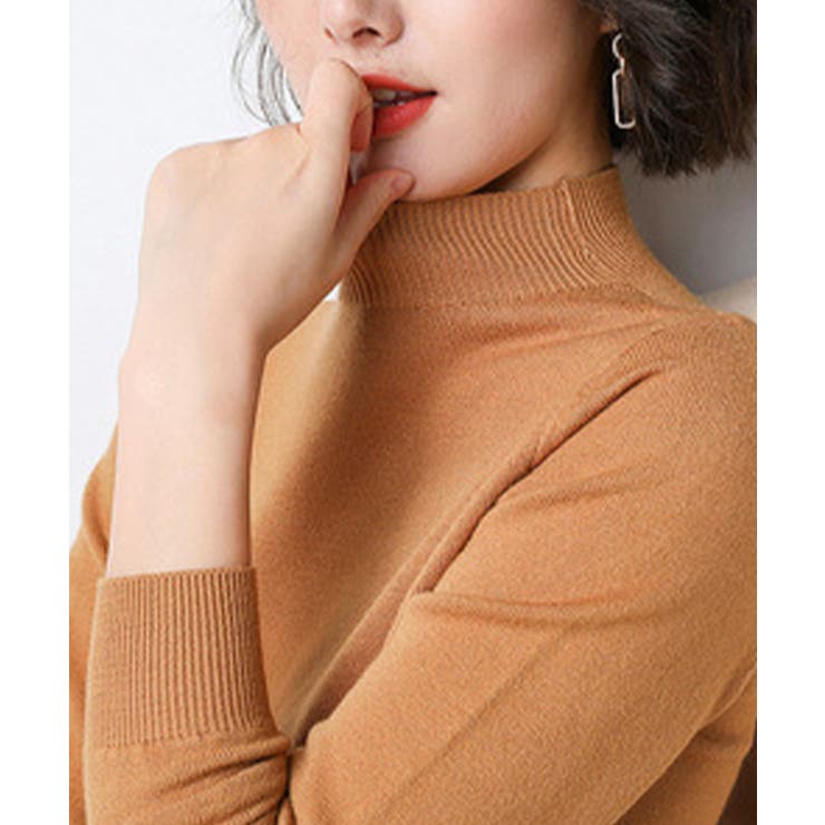 aimoha -select-/セミハイネックニットトップス【AW】 | aimoha  | 詳細画像1 